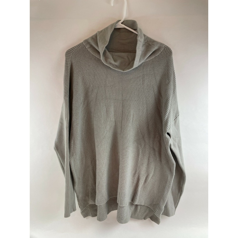 Devotion by Cyrus Sweater Women's Size Large Gray Pullover Ribbed Oversized NWT